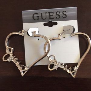 Guess heart Logo Earrings